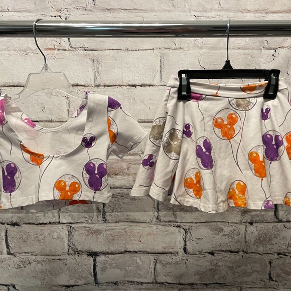 Spoiled and Flashy Hand Made Mickey Mouse Halloween Short Sleeved 2 Piece - Picture 2 of 2